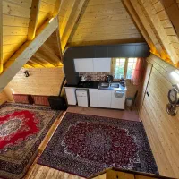 کلبه چوبی سوئدی|اجارهٔ کوتاهمدت ویلا و باغ|لاهیجان, آهندان|دیوار