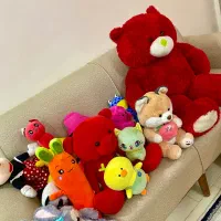 تعدادی عروسک در حد نو جنس خوب