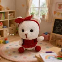 عروسک خرس دستبافت