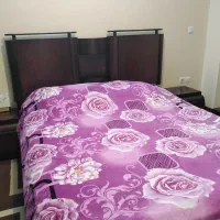 تخت خواب دو نفره، میز آرایش و پاتختی