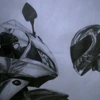 طراحی سیاه قلم|تابلو، نقاشی، عکس|بروجرد, |دیوار