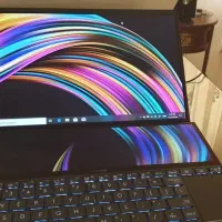 لپتاپ  اورجینال ایسوس ASUS DUO با2 صفحه نمایش لمسی|رایانه همراه|اصفهان, عباس‌آباد|دیوار