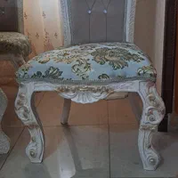 مبل استیل ۷نفرومیز نهار خوری ۸نفرویک ساعت ایستاده