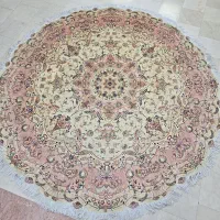 فرش دستباف دایره ۲×۲ گلابریشم نو|فرش|تهران, ونک|دیوار