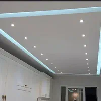 اجرای کناف و سقف کاذب،(۶۰×۶۰)pvc تی وی و لاین نوری|خدمات پیشه و مهارت|دزفول, |دیوار