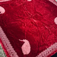 ۳ عدد رومیزی مخمل قرمز خیلی قدیمی