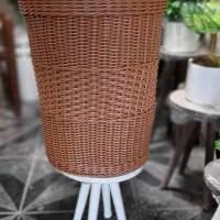 سبد حصیری دست بافت