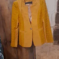 کت خردلی مجلسی شیک