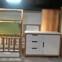 سرویس کامل تمام چوب منتسوری|تخت و سرویس خواب|پردیس, شهرک صنعتی خرمدشت فاز ۷|دیوار