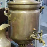 سماور زغالی غول پیکر برنجی