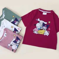 تیشرت کراپ دخترانه طرح لبوبو و کرومی سایز ۴۵ تا ۶۵|کفش و لباس بچه|اصفهان, کوی امیریه|دیوار