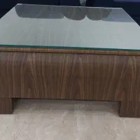 میز جلو مبل برند الدرادو با شیشه