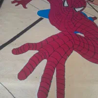 گلیم طرح مرد عنکبوتی تمیز