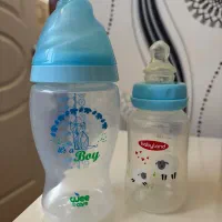 دو عدد شیشه شیر