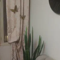 دوعدد  والان پرده مخمل پتینه