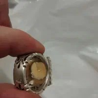 انگشتر نقره سیترین|جواهرات|اصفهان, لاله|دیوار