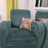 مبل ۷ نفره کمجا|مبلمان خانگی و میز عسلی|لشت نشا, |دیوار