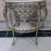 آینه تمام برنز با میز و شمعدان