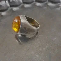 انگشتر نقره لعل