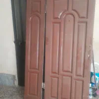 درب آکاردئون درب چوبی دولنگه|مصالح و تجهیزات ساختمان|فردیس, نسترن شرقی|دیوار