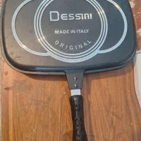 بخارپز بزرگ ۳ طبقه و تابه مارک دسینی