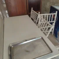 میز تاشو 3عددوصندلی شیواری آهنی 12عدد