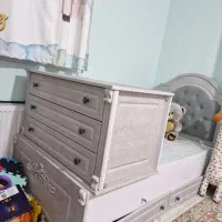 تخت نوزاد نوجوان به همراه تشک نو|تخت و صندلی بچه|فردیس, شهرک وحدت|دیوار