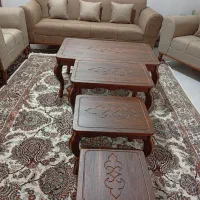 مبل راحتی همراه با عسلی|مبلمان خانگی و میز عسلی|ماهیدشت, |دیوار