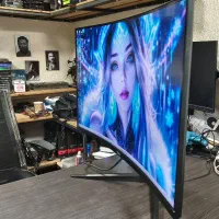 مانیتور گیمینگ gplus 32 inch 180Hz 2k خمیده درحد|قطعات و لوازم جانبی رایانه|تهران, شیخ هادی|دیوار