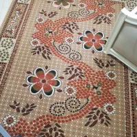 فرش|فرش|رودهن, |دیوار