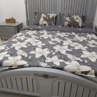 سرویس خواب تمام چوب شیک مناسب جهیزیه|تخت و سرویس خواب|بجنورد, |دیوار