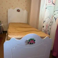 تخت کودک ۹۰ در ۱۶۰ تمام ام دی اف به همراه تشک طبی