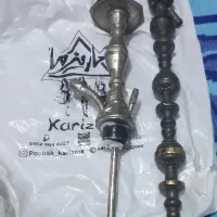 2 تنه قلیان سیاه قلم بزنج قدیمی  اولاد سرحان عربی