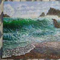 دو عدد تابلو نقاشی رنگ روغن