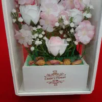 جعبه گل چوبی