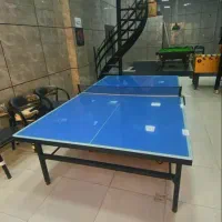 میز پینگ پنگ شیشه ای چرخدار کاملا نو