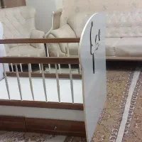 تخت کودک با تشک طبی فنری اصلی