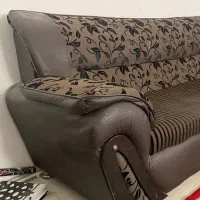 مبل چرم پنج نفره فروشی|مبلمان خانگی و میز عسلی|نیشابور, دارایی|دیوار