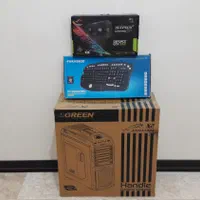 کیس گرینx2 jagvar گرافیک۱۰۵۰کیبورد فراسوFCR 8909|قطعات و لوازم جانبی رایانه|تهران, جنت‌آباد شمالی|دیوار