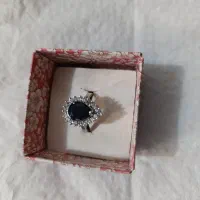 دستبند و انگشتر طلا برلیان و یاقوت کبود|جواهرات|لنجان, |دیوار