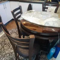 میز ناهارخوری و بوفه و جاکفشی و آینه کنسول و ساعت