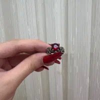 حلقه نقره ۹۲۵ با سنگهای رنگی|جواهرات|رشت, گلسار|دیوار