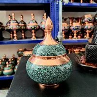 قندان فیروزه کوبی قندان مس و پرداز