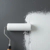 نقاشی نمای ویلای ساحلی و جنگلی