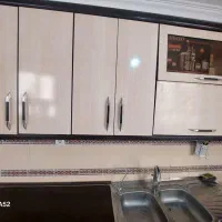 کابینت ام دی اف با هود و سینگ و شیرآلات|آبچکان و نظمدهنده ظروف|دامغان, |دیوار