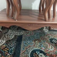 میز جلو مبلی همراه سه تا عسلی|مبلمان خانگی و میز عسلی|باقرشهر, |دیوار