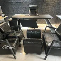 مبلمان اداری آنتیک طلایی