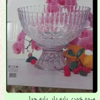 شمعدان ۳تایی  و میوه خوری و نعلبکی