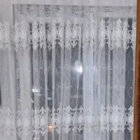 پرده تورحاشیه دار کاملا سالم به همراه کتیبه