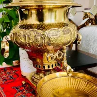 سماور برنجی قلمکاری